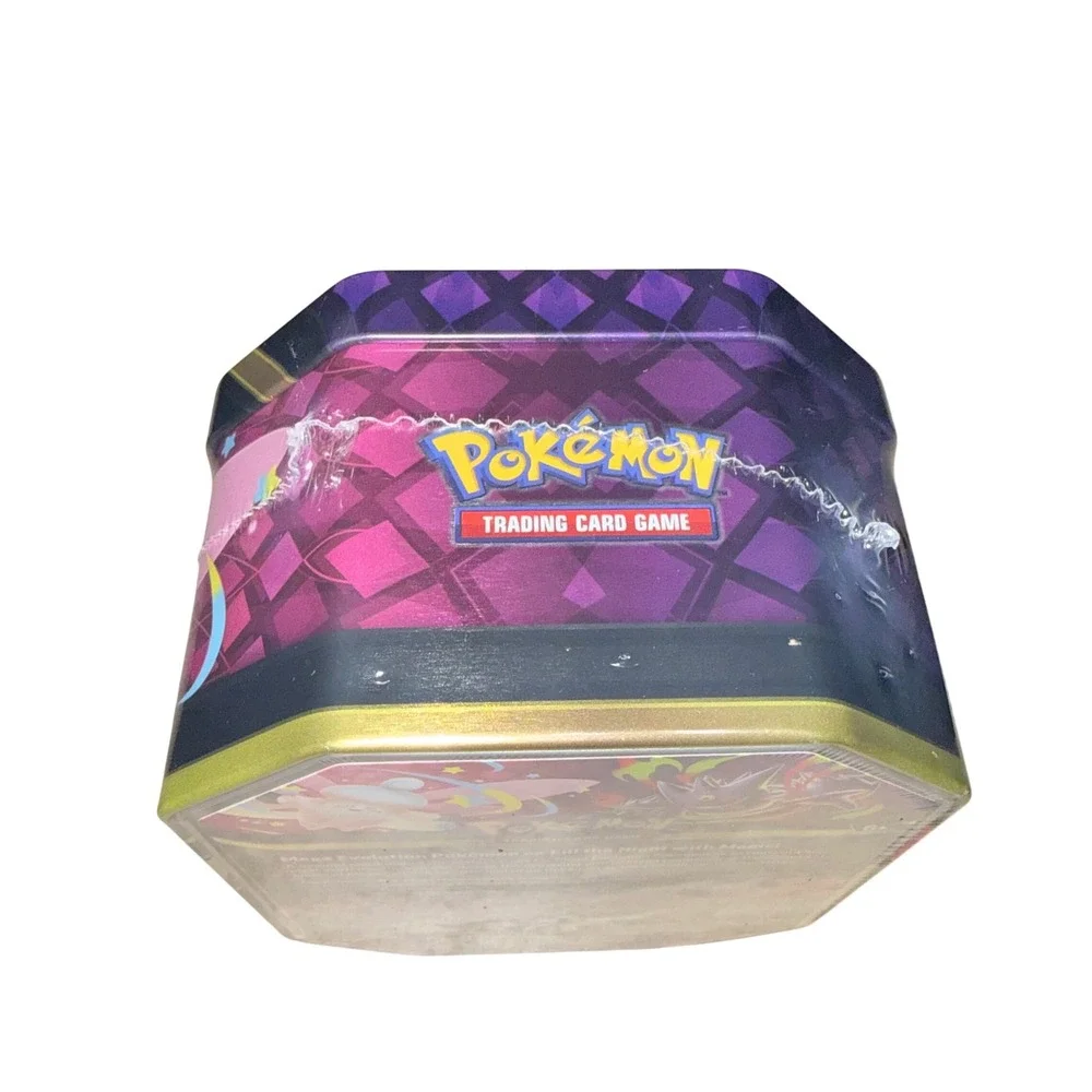 Pokemon TCG Mega Moonlit Tin Mega Gengar ex Foil Promo 4 Booster Packs Sealed